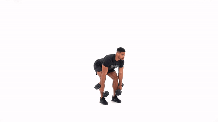 Dumbbell RDL to Squat Clean