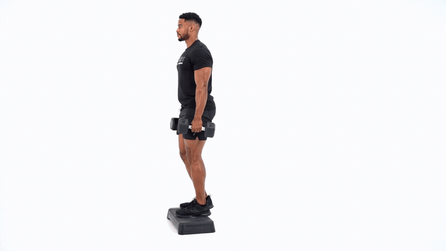 Dumbbell Deficit Reverse Lunge