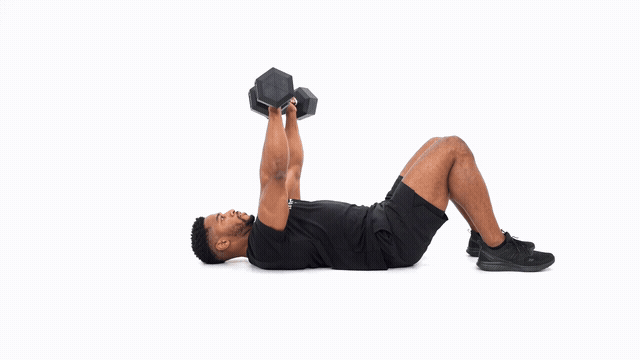Dumbbell Floor Chest Press