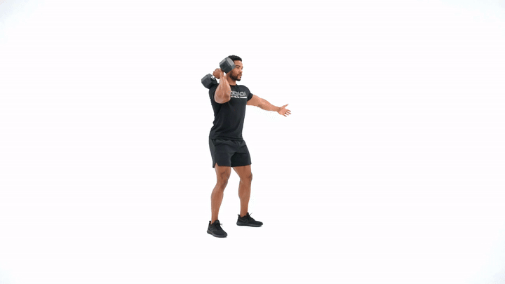 Dumbbell Front Squat Single Arm