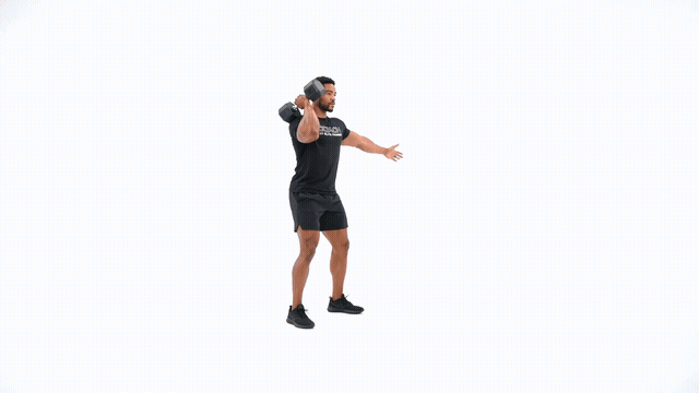 Dumbbell Front Squat Single Arm