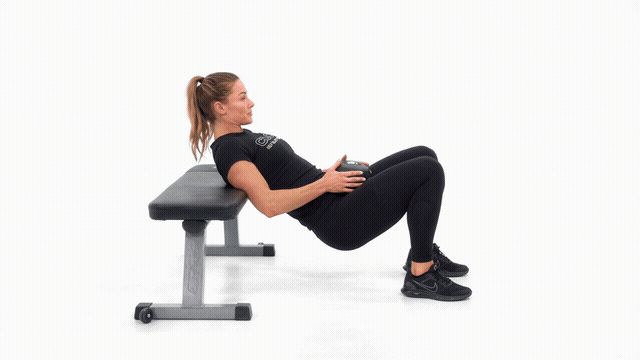 Dumbbell Bench Hip Thrust