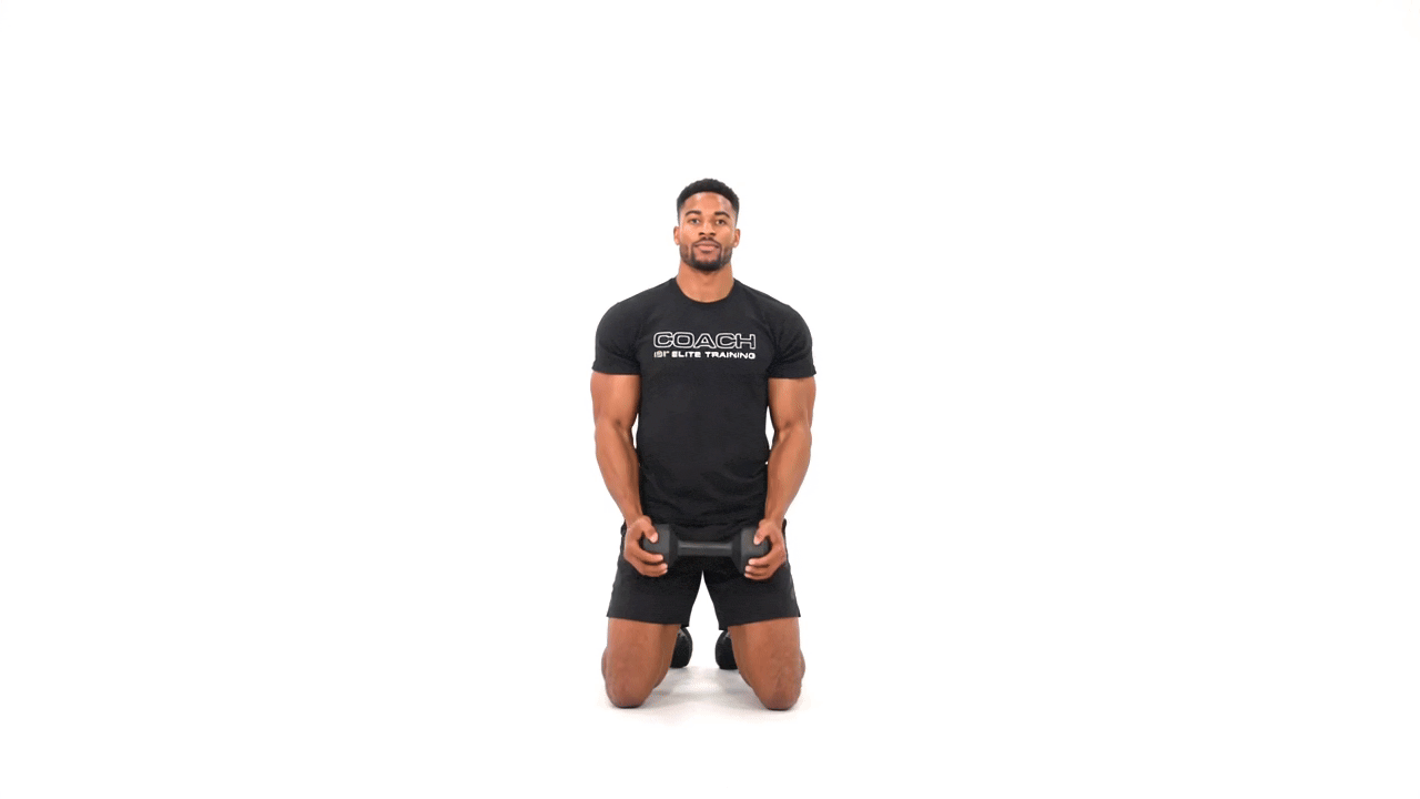 Dumbbell Horizontal Curl to Halo