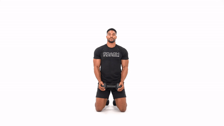 Dumbbell Horizontal Curl to Halo