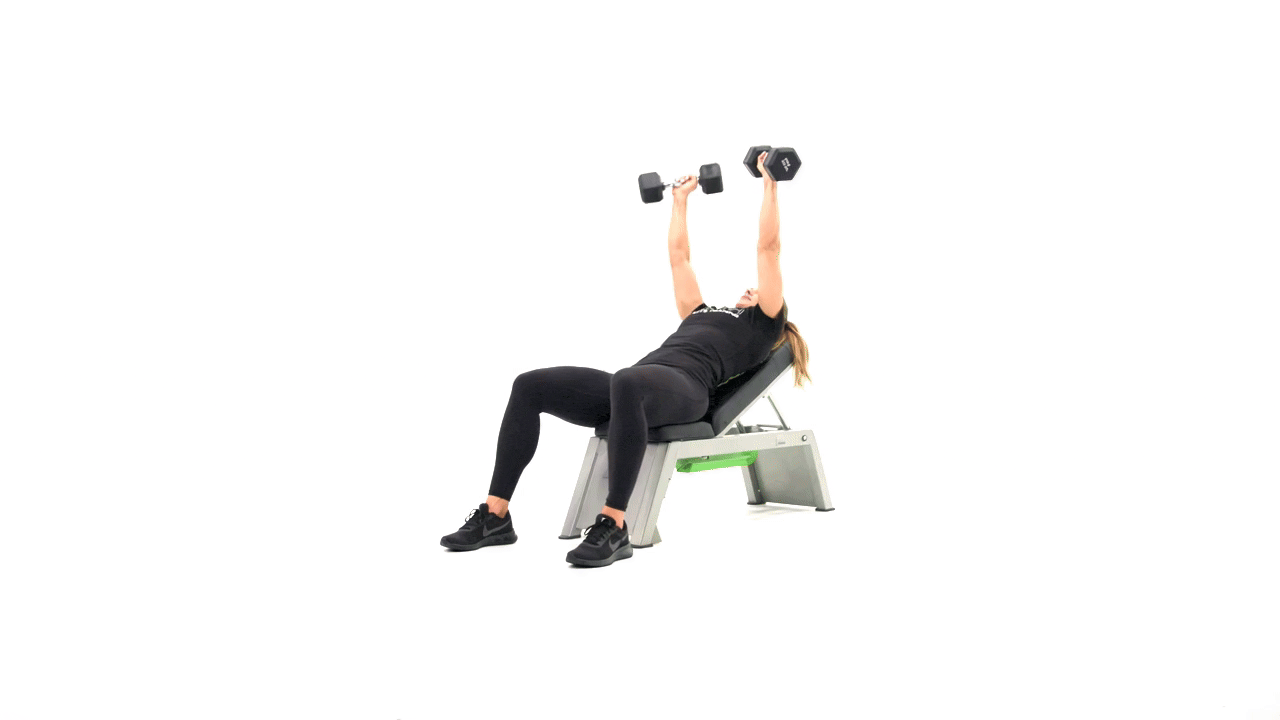 Dumbbell Incline Alt. Chest Press