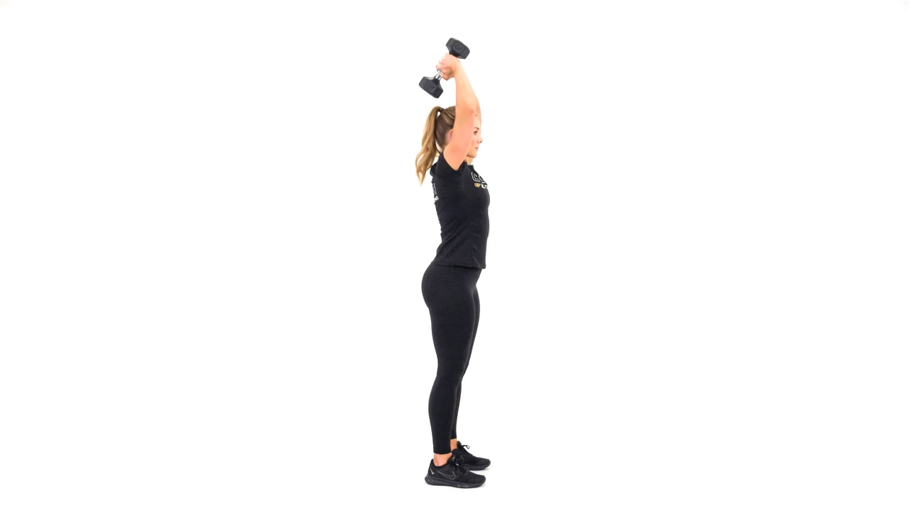 Dumbbell Overhead Tricep Extension