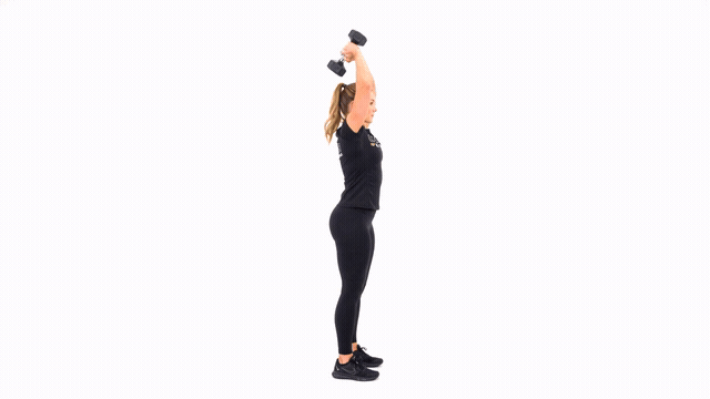 Dumbbell Overhead Tricep Extension