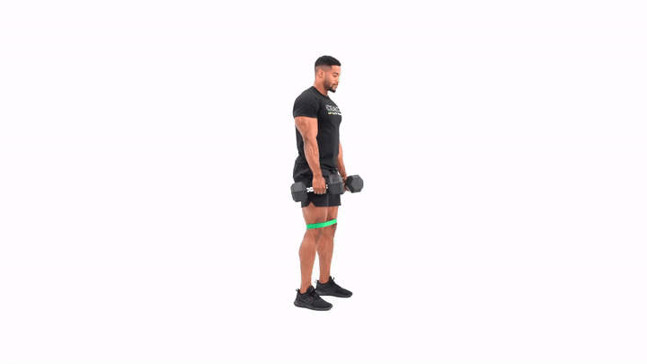 Dumbbell RDL with Mini Band
