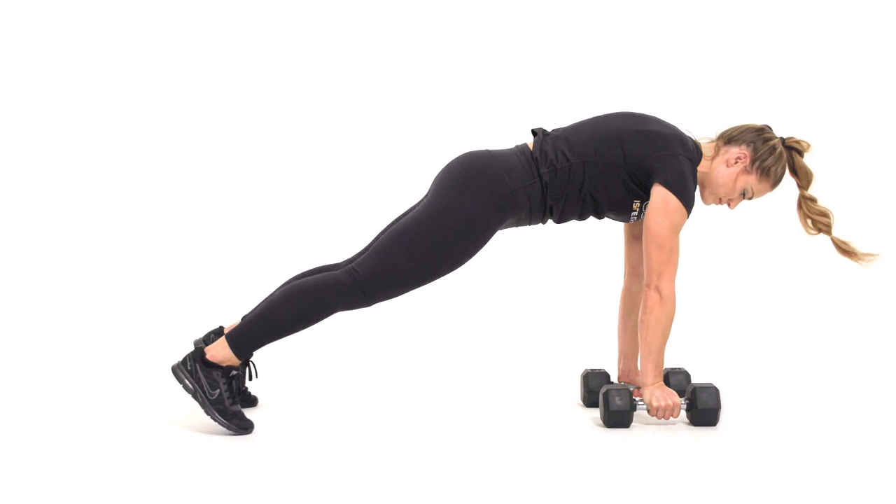 Dumbbell Renegade Row