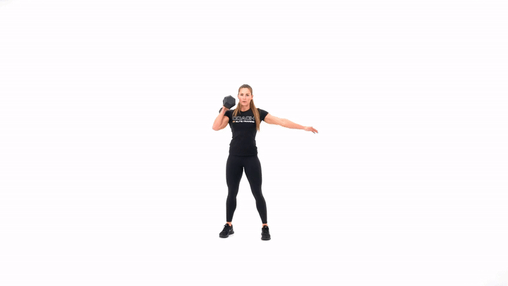 Dumbbell Rotational Push Press