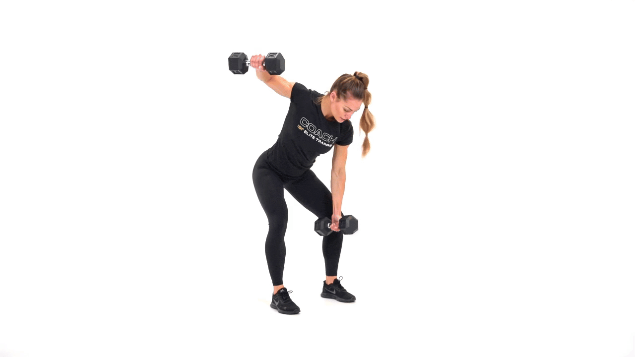 Dumbbell Single Arm Bent Over Fly