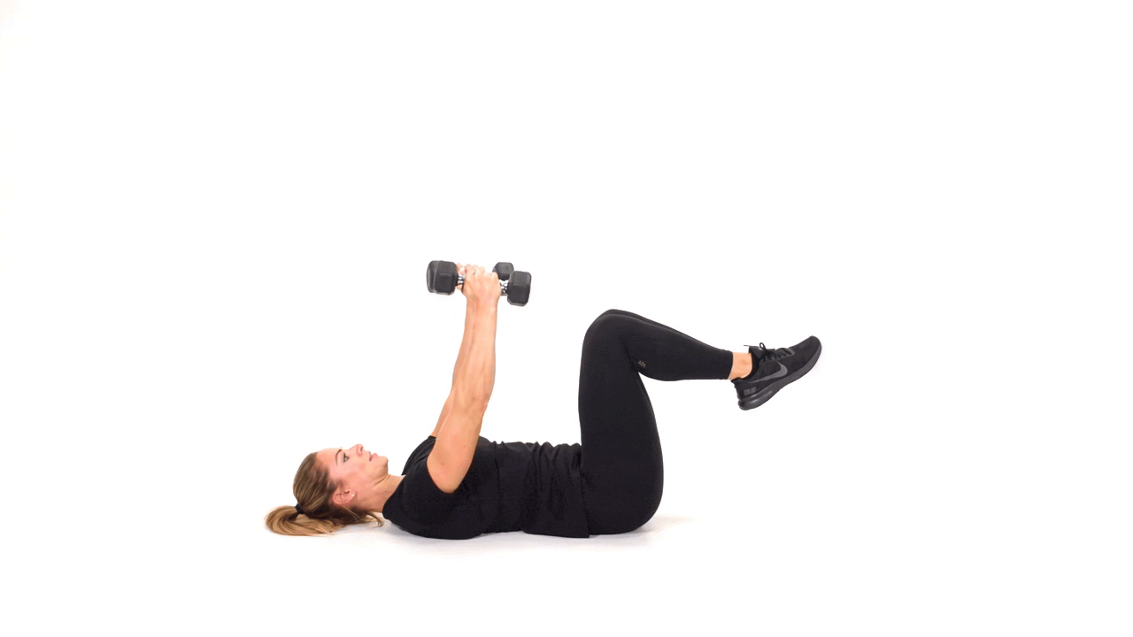 Dumbbell Single Arm Deadbug