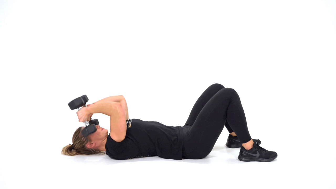 Dumbbell Double Skull crusher