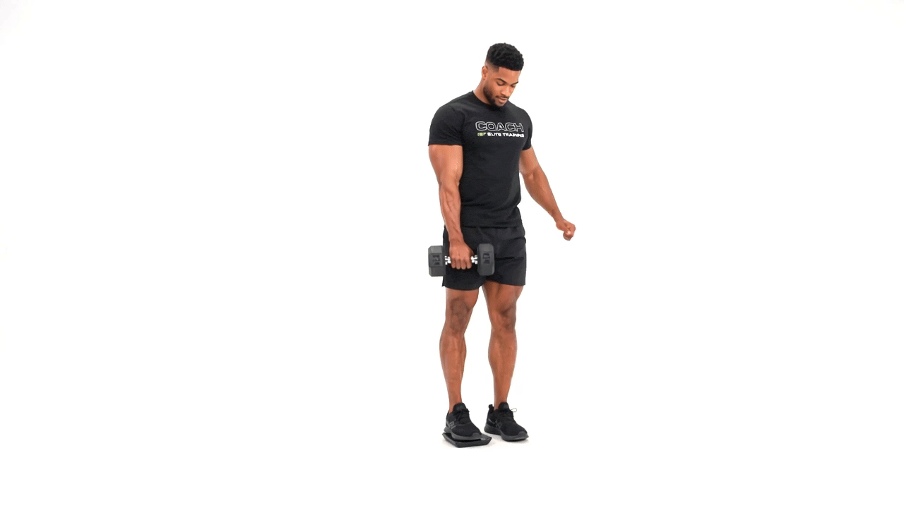 Dumbbell Slider Lateral Lunge