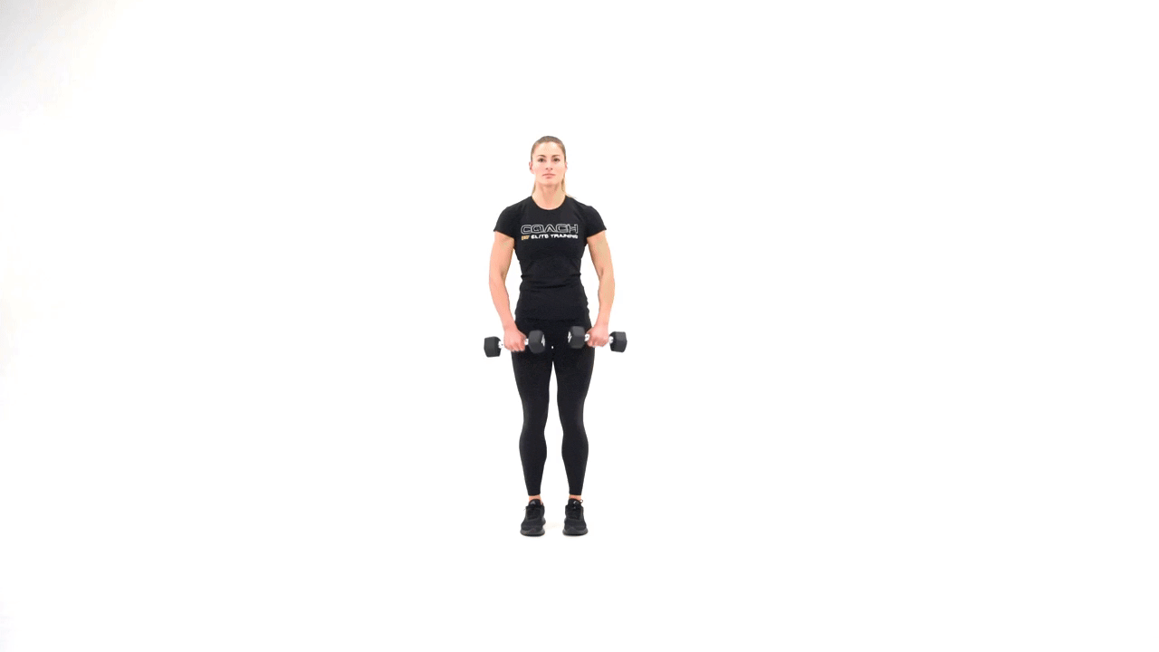 Dumbbell Standing Front Raise