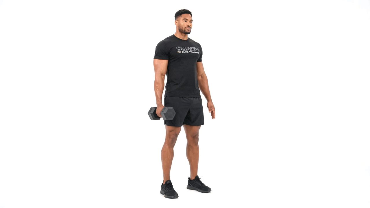Dumbbell Single Arm Suitcase Squat