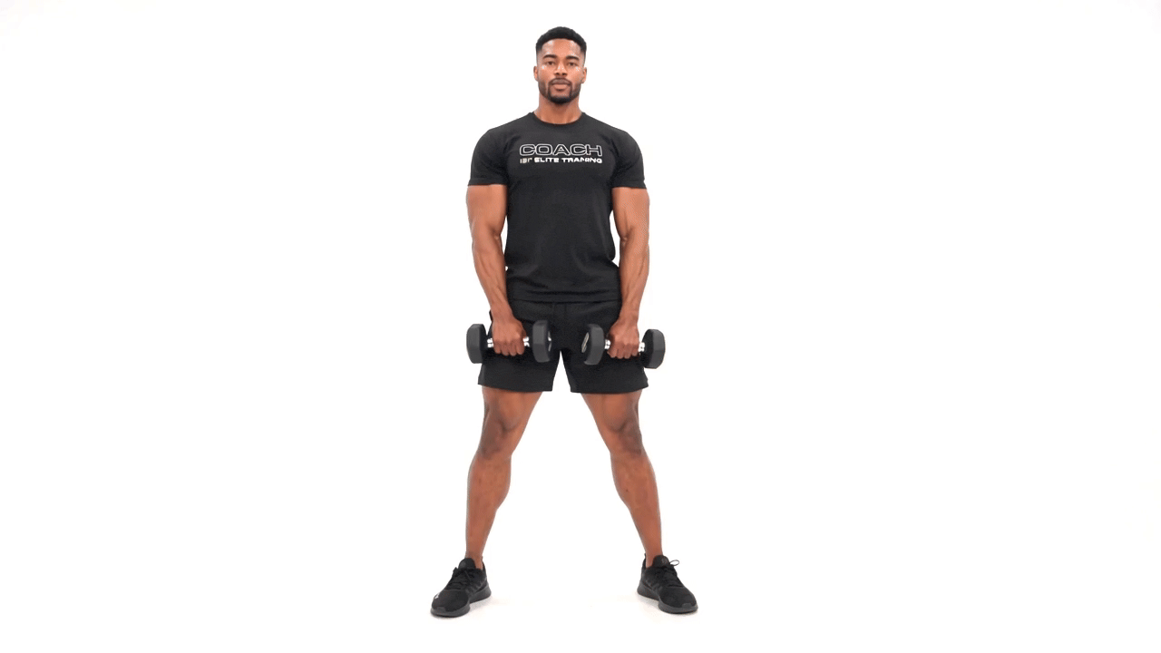 Dumbbell Sumo Squat to Upright Row