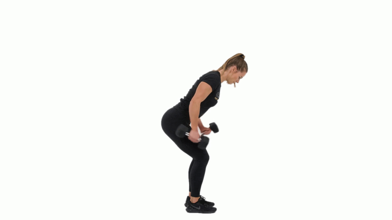 Dumbbell Tricep Skier