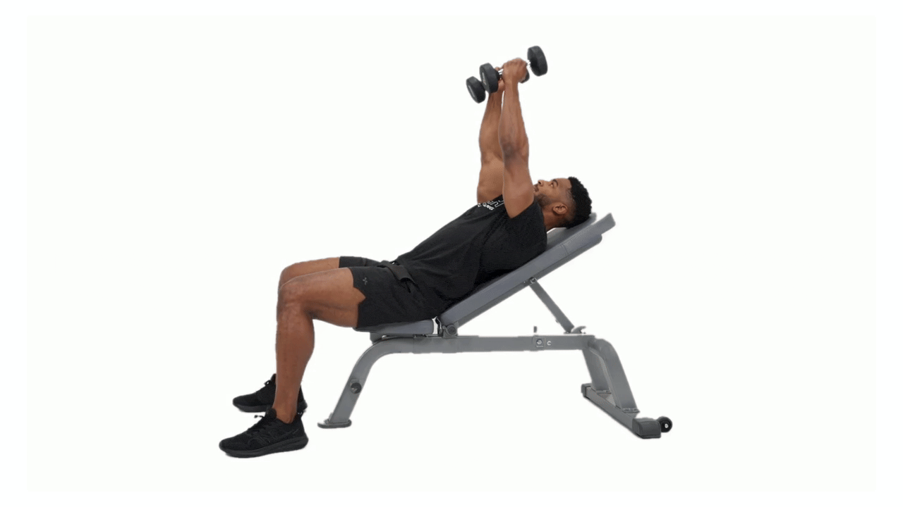 Extended Dumbbell Skull Crusher