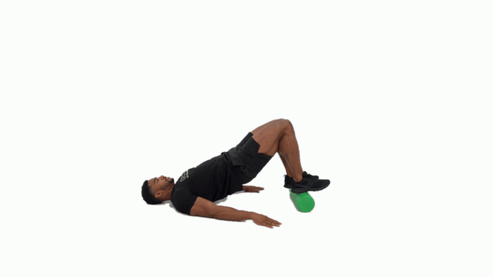 Foam Roller Glute Bridge March