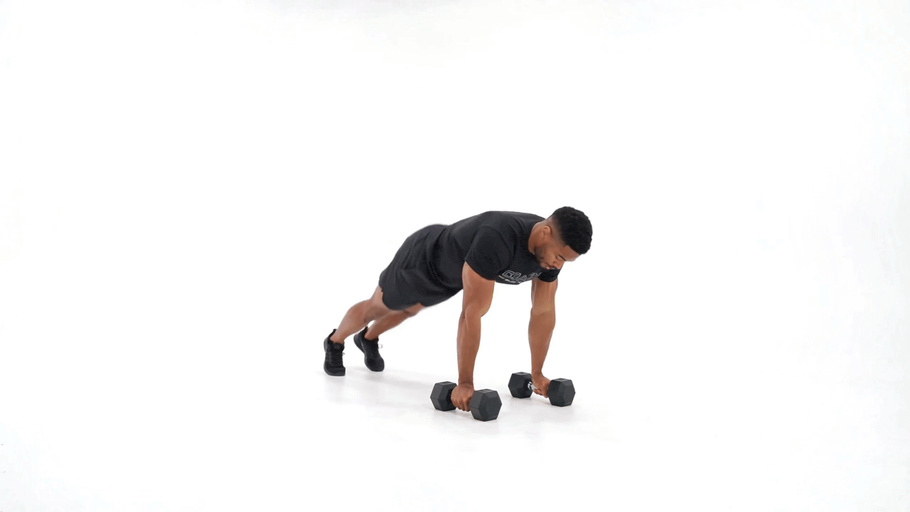 Squat Thrust to Curl