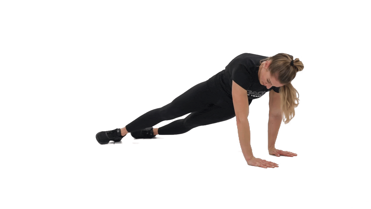 High Plank Hip Dips