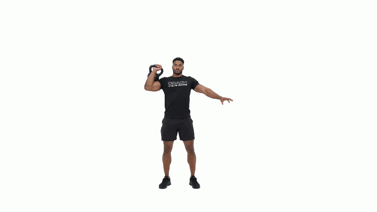 Kettlebell Military Press Single Arm