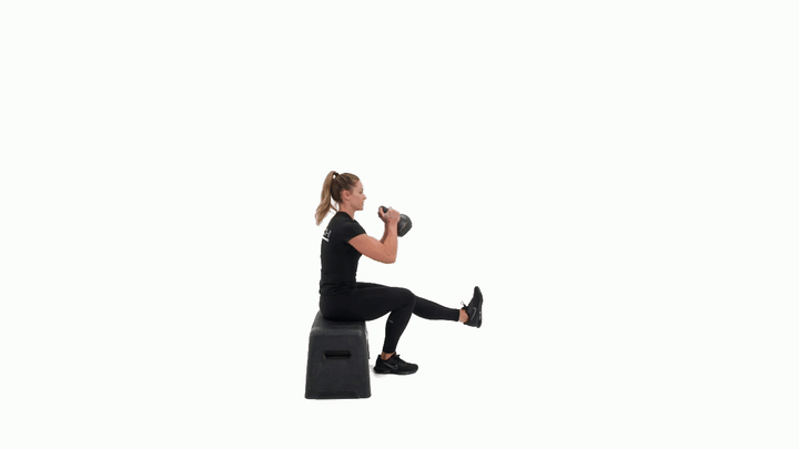 Kettlebell Pistol Squat to Bench