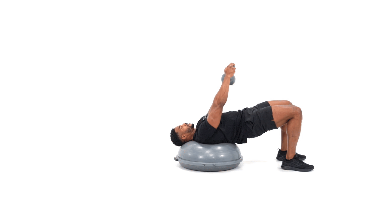 BOSU Kettlebell Pullover