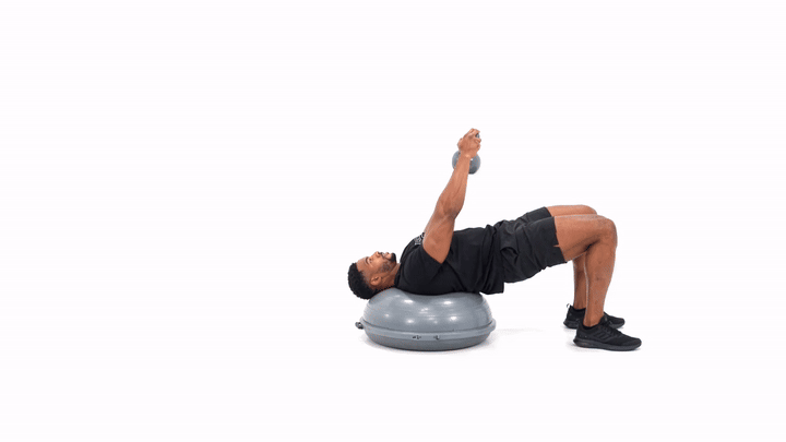 BOSU Kettlebell Pullover
