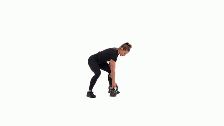 Kettlebell Single Arm Low to High Row