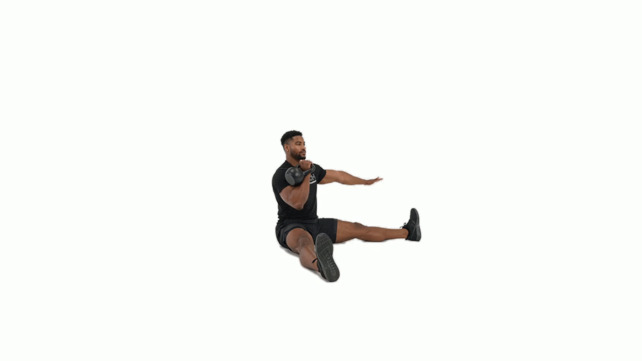 Kettlebell Single Arm Seated Press