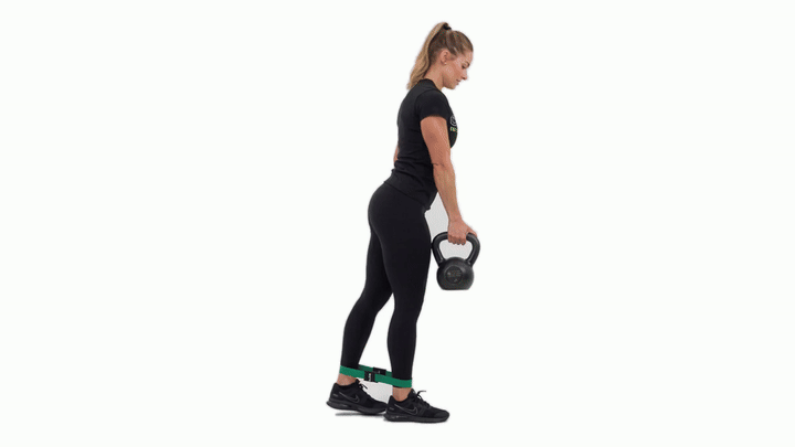 Kettlebell Single Leg Deadlift with Mini Band