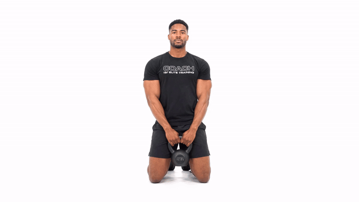 Kneeling Kettlebell High Pull