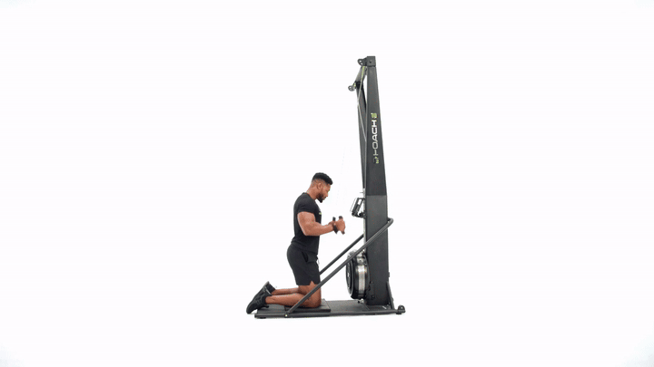 Skierg Kneeling Tricep Kickback