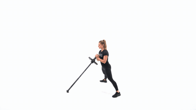 Landmine Cossack Squat