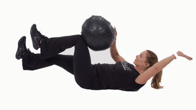 Med Ball Deadbug