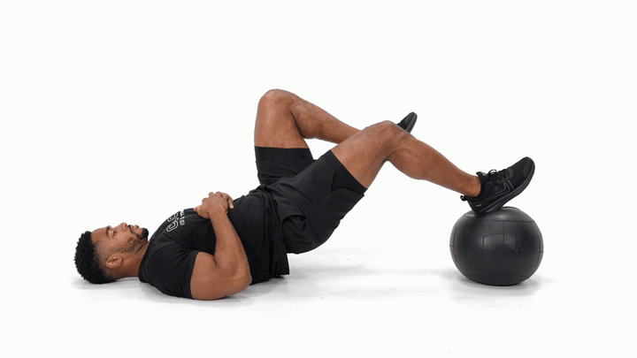 Med Ball SL Hamstring Curl