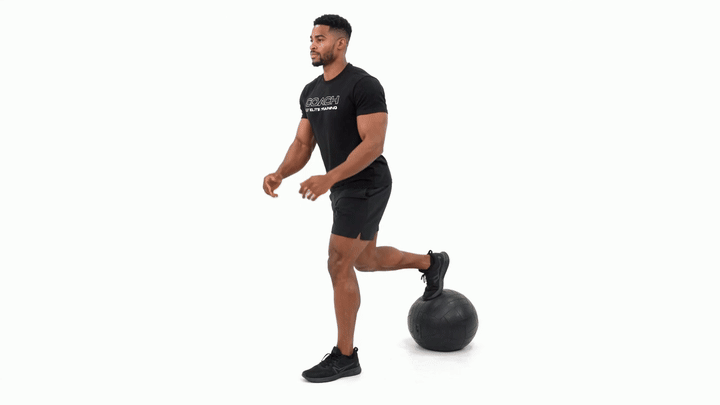Med Ball Split Squat