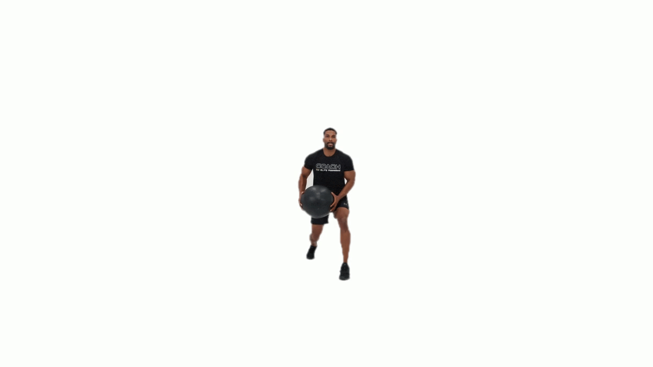 Med Ball Jumping Lunge Slam