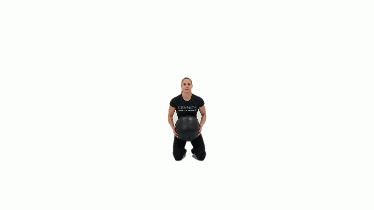 Med Ball Kneeling Slam