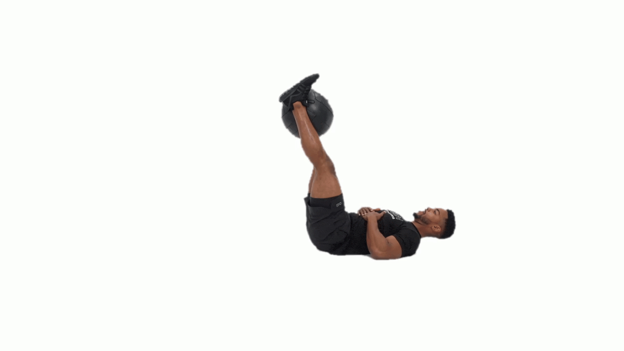 Med Ball Leg Lift