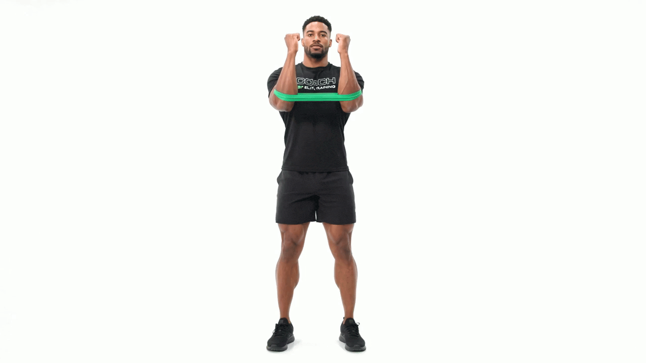 Mini Band 90 Degree Rotator Cuff Pull Apart