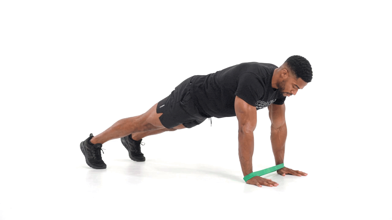 Mini Band Plank Tap Out