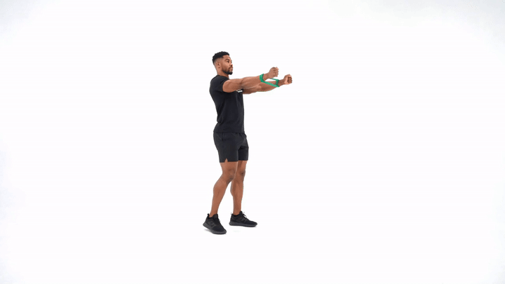 Mini Band Straight Arm Pulses