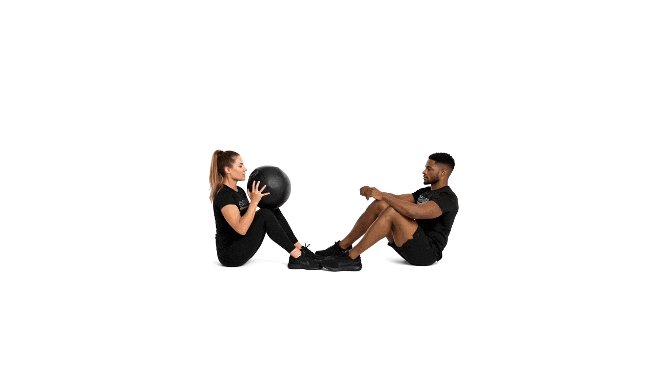 Partner Sit Up Med Ball Pass