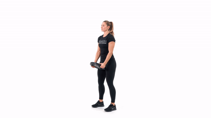 Plate Curl to Overhead Extension