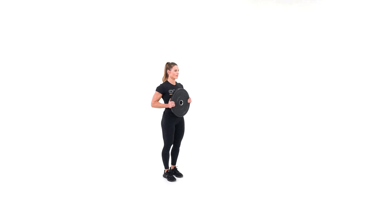 Plate Lateral Lunge Pressout