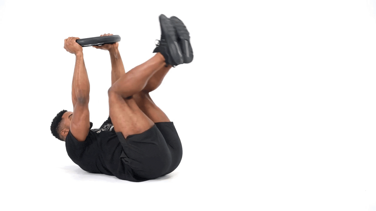 Plate Reverse Crunch