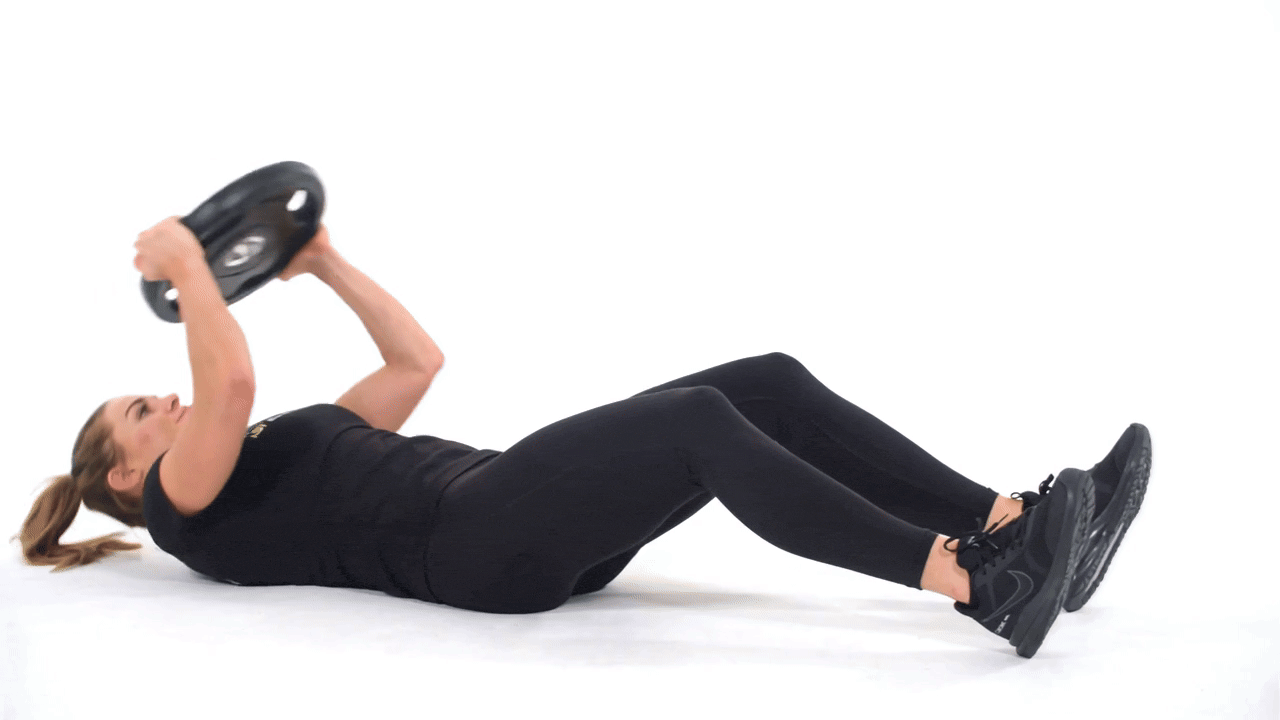 Plate Sit Up To Russian Twist